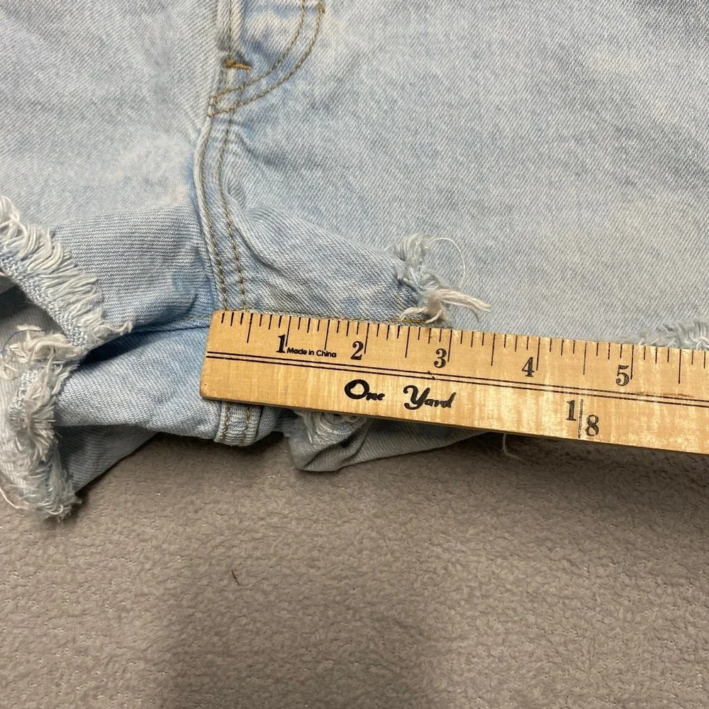 Levis‎ Premium Wedgie Shorts Womens 29 Raw Hem Button High Rise Cut Off